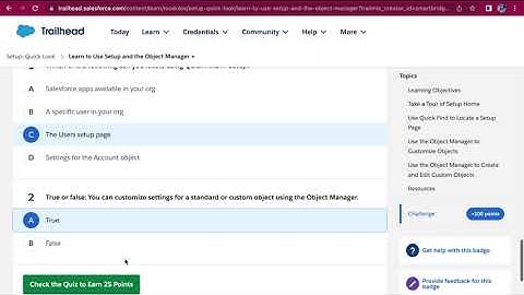 Learn to Use Setup and the Object Manager | Setup: Quick Look
