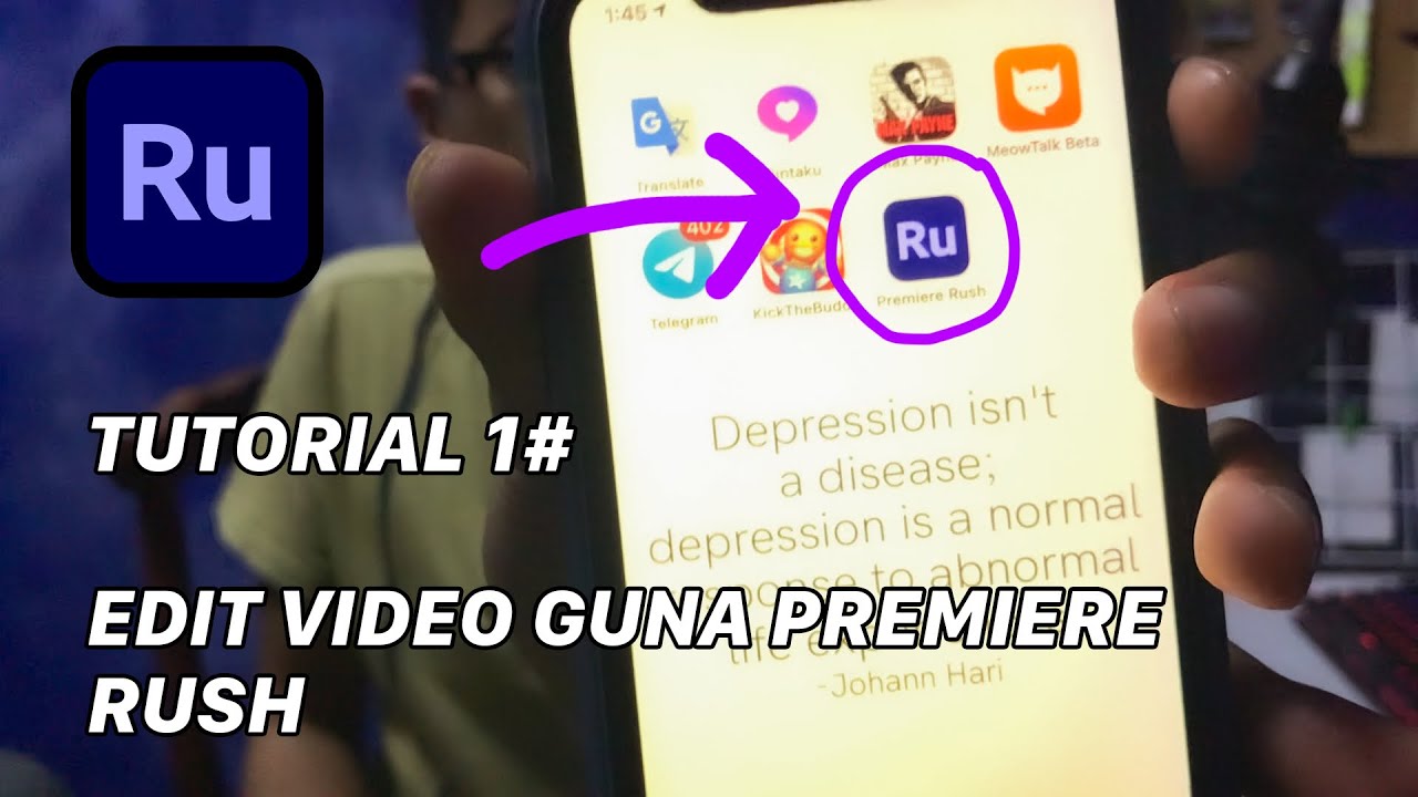 TUTORIAL 1 CARA EDIT VIDEO GUNA ADOBE PREMIERE RUSH (MALAYSIA) YouTube