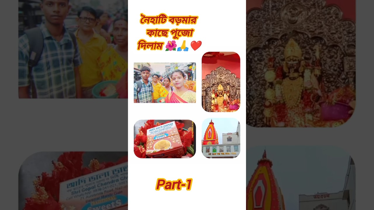 নৈহাটি বড়মার কাছে পূজো দিলাম 🌺🙏❤️ #naihatiboroma #vlog #dailyvlog #minivlog #shorts #subscribe