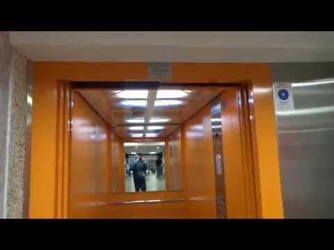 Cheap "Master Lift" Roped Hydraulic Elevator @ Warsaw Centralstation, Warsaw, Poland.