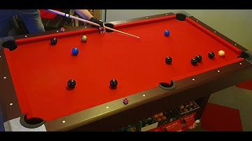 6ft pool table  - 8 ball break and run #4 🎱