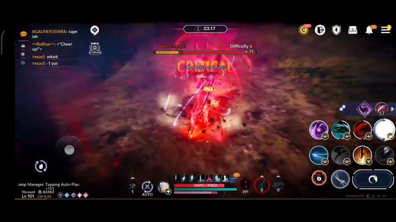 Black desert mobile Crimson Lily calamity 6, no potion (Apex Changui)