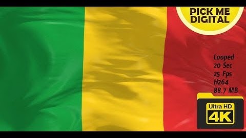 Mali Flag 4K | Motion Graphics - Videohive template