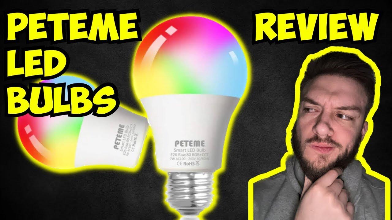 PETEME Smart LED Light Bulbs Review YouTube