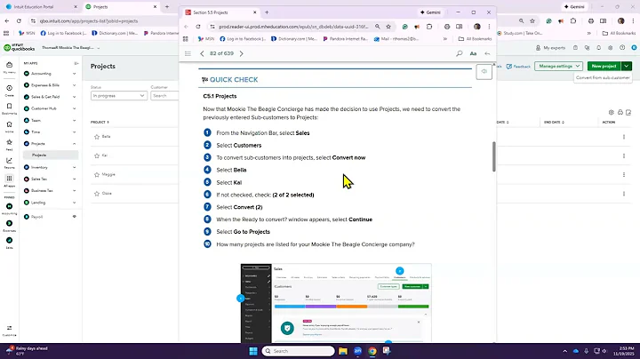 Butler QuickBooks Online Chapter 5 Mookie The Beagle Part 1