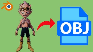 Cómo exportar modelo a OBJ con texturas en Blender - Tutorial guardado en formato Wavefront OBJ 3D