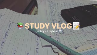 STUDY VLOG | +pulling all nighters for 2 nights☕