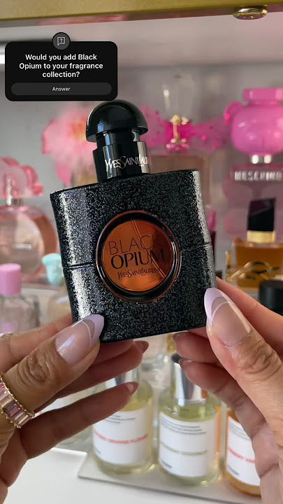 YSL BLACK OPIUM ☕️ #perfume #fragrancelover #fragrancecollection