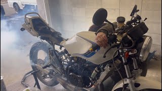 RZ 125 シリンダーボーリング 排気ポート加工編 - YouTube
