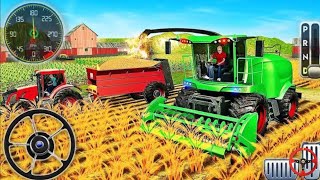 Grand Farming tractor game in grand farming drone simulator of farm tractor game