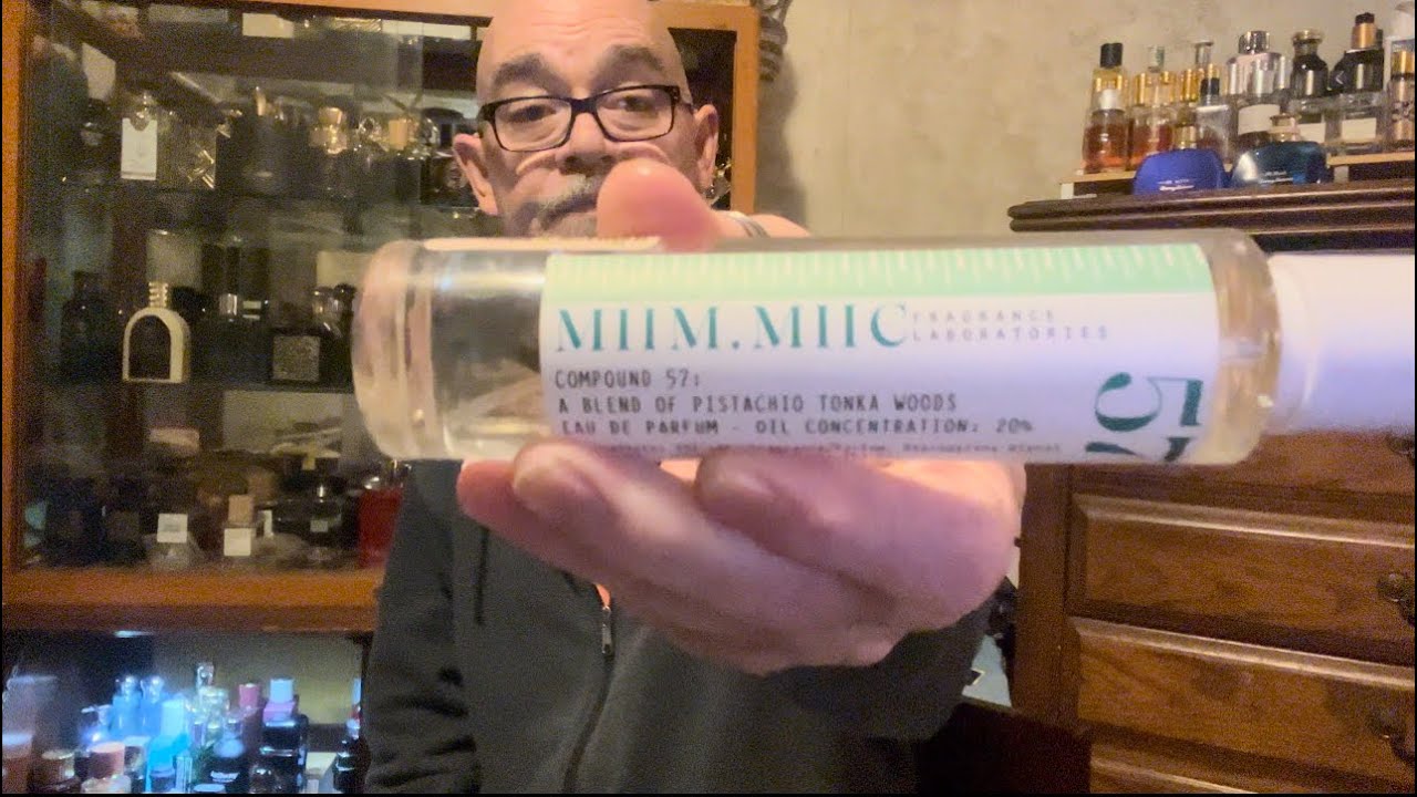 SOTD:MiimMiic Compound57 a blend of Pistachio Tonka & Woods