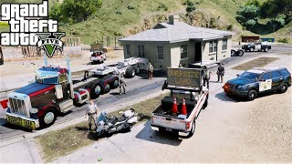 GTA 5 Real Life Mod #117 Oversize Load Heavy Haul Truck & Trailer Moving A House