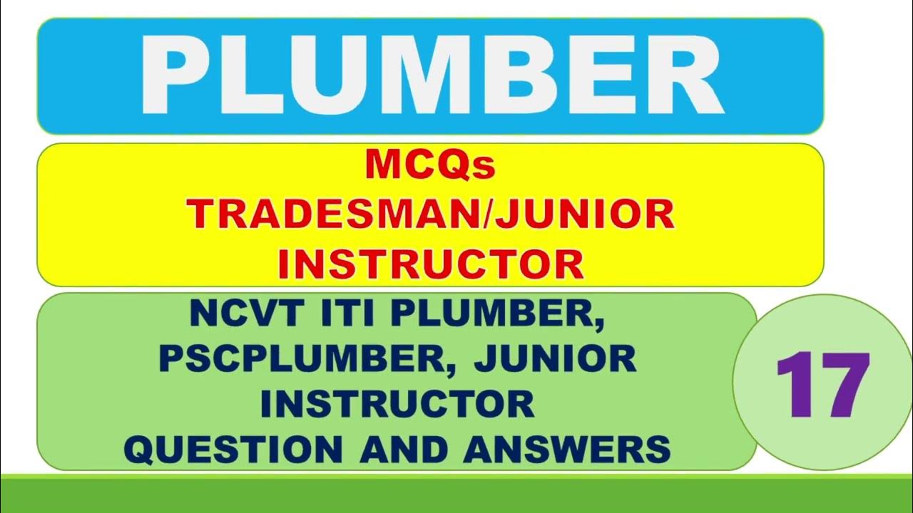Plumber Question and Answers Previous Questions...PLUMBER17 YouTube