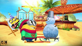 Deable Me Minion Rush Holiday Bob Minion On A Special Mission 10Th Anniversary At Minion Beach