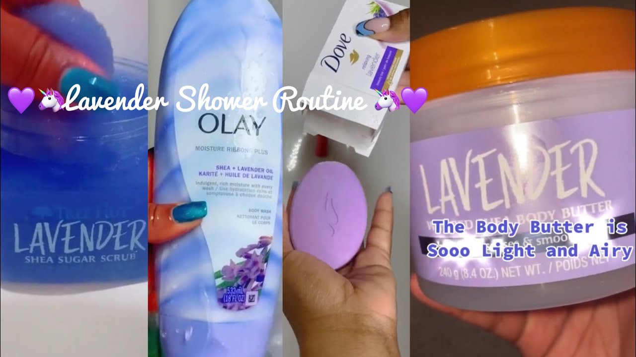 Lavender Shower Routine 💜🦄💜🦄 YouTube