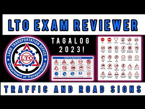 LTO EXAM REVIEWER DRIVER LICENSE TRAFFIC AND ROAD SIGNS 2023!