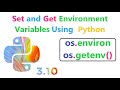 Set and get environment variables in python easily  osenviron  osgetenv