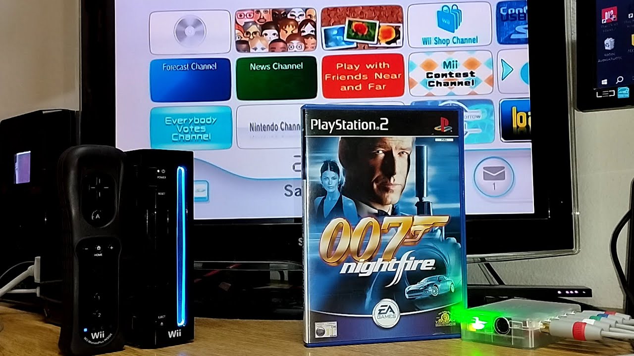 What Happens When you put a PS2 disc into a Nintendo Wii - YouTube