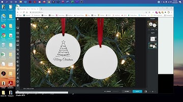 Pixlr Tutorial - JPG Double Sided Ornament Mockup