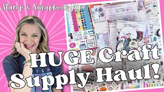Huge Craft Supply Haul || Stamp & Scrapbook Expo