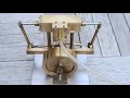 Opposed-piston double-acting model steam engine