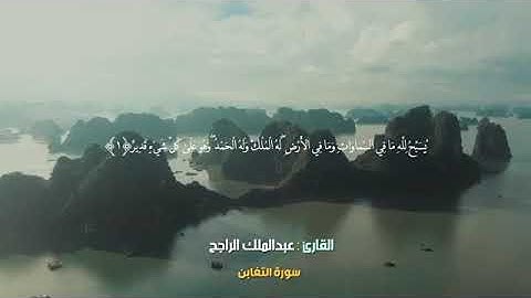 تلاوة من سورة التغابن للقارئ عبدالملك الراجح
