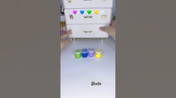 Diy squishy ball | Guess the color 💜💙💚💛? #shorts