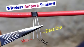 यह sensor वायर के पास जाने से ही एम्पीयर बता देगा!!  [DIY Current Clamp]