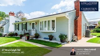 Sale: 3 Beds - 2 Baths - 1316 sq ft - Lutherville Timonium - MD [$405,000] MLS #: MDBC2008848