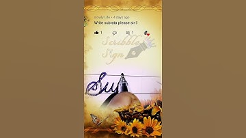 Subrata Name Writing (Special Requested VIDEO) #namewriting  #cursivewriting #shorts #calligraphy