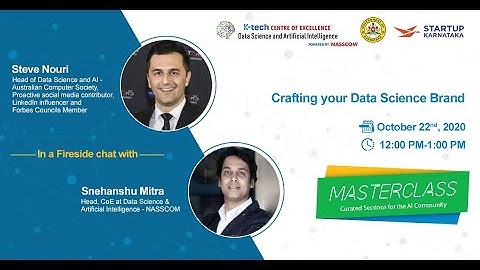 Masterclass Series : Fireside Chat with Steve Nouri on "Crafting your Data Science Brand"