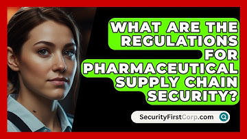 What Are The Regulations For Pharmaceutical Supply Chain Security? - SecurityFirstCorp.com