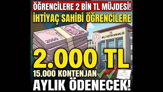 Valilikten Öğrencilere Kantin Desteği Aylık 2 Bin Tl Yüklenecek