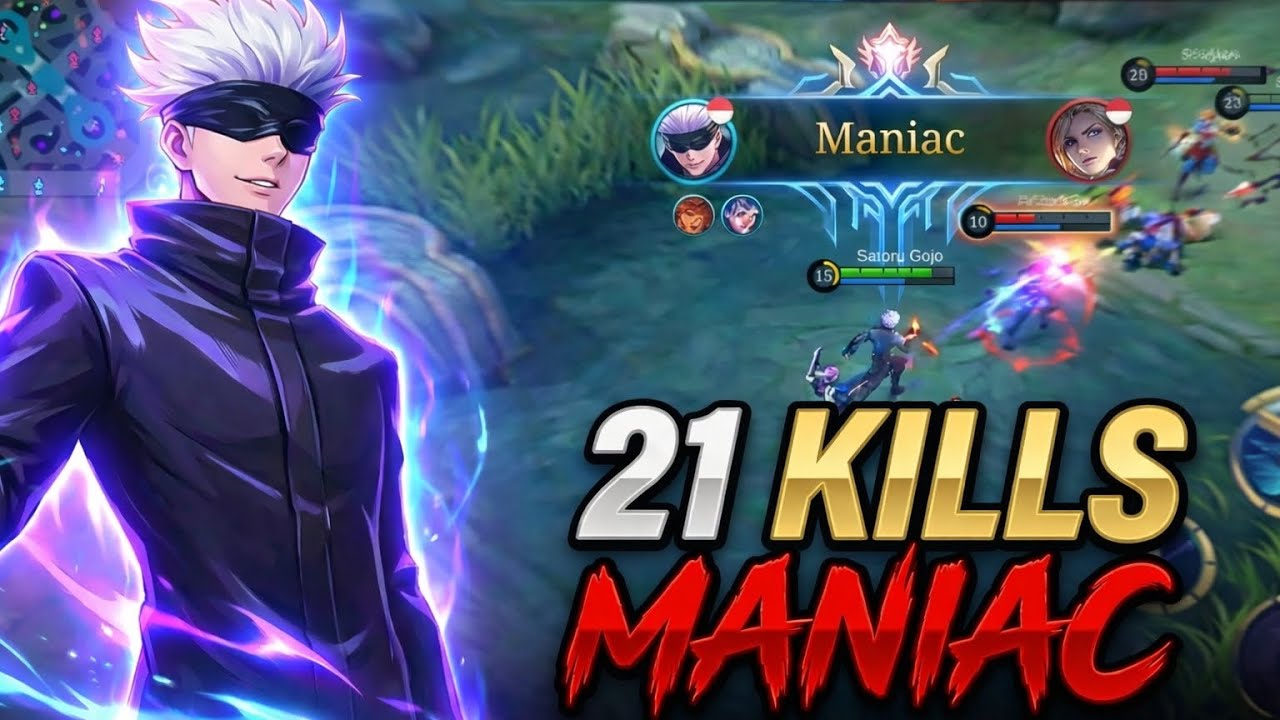 HOLLOW PURPLE! Gameplay (Maniac) Xavier Gojo 21 Kills #moba55goldenmonth #moba55creator 