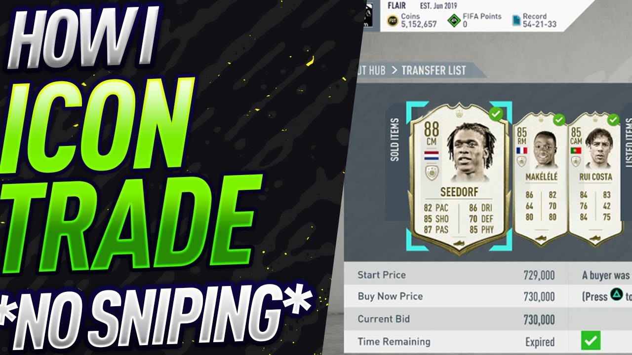 HOW TO TRADE WITH ICONS * WITHOUT SNIPING * BY A FIFA MILLIONAIRE