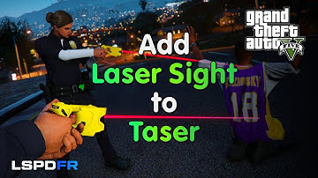 How to Add Better Laser Sight Attachment to Taser | GTA5 LSPDFR Modding