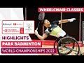  bwf para badminton world championships 2022 highlights  wheelchair  paralympic games