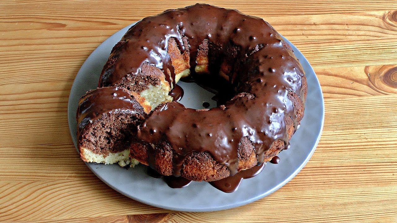 Шведский кекс с шоколадной глазурью