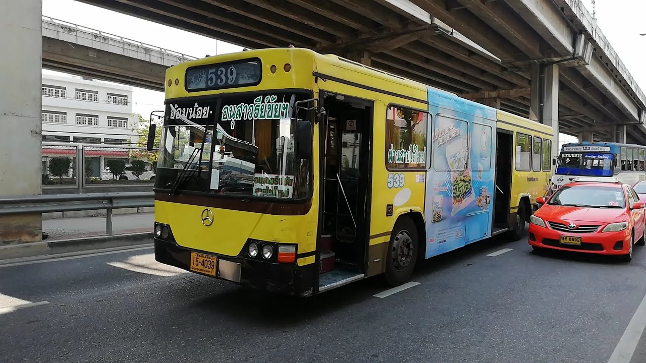 Bangkok Buses at Opposite Southern Bus Terminal (Sai Tai Mai) Bus Stop