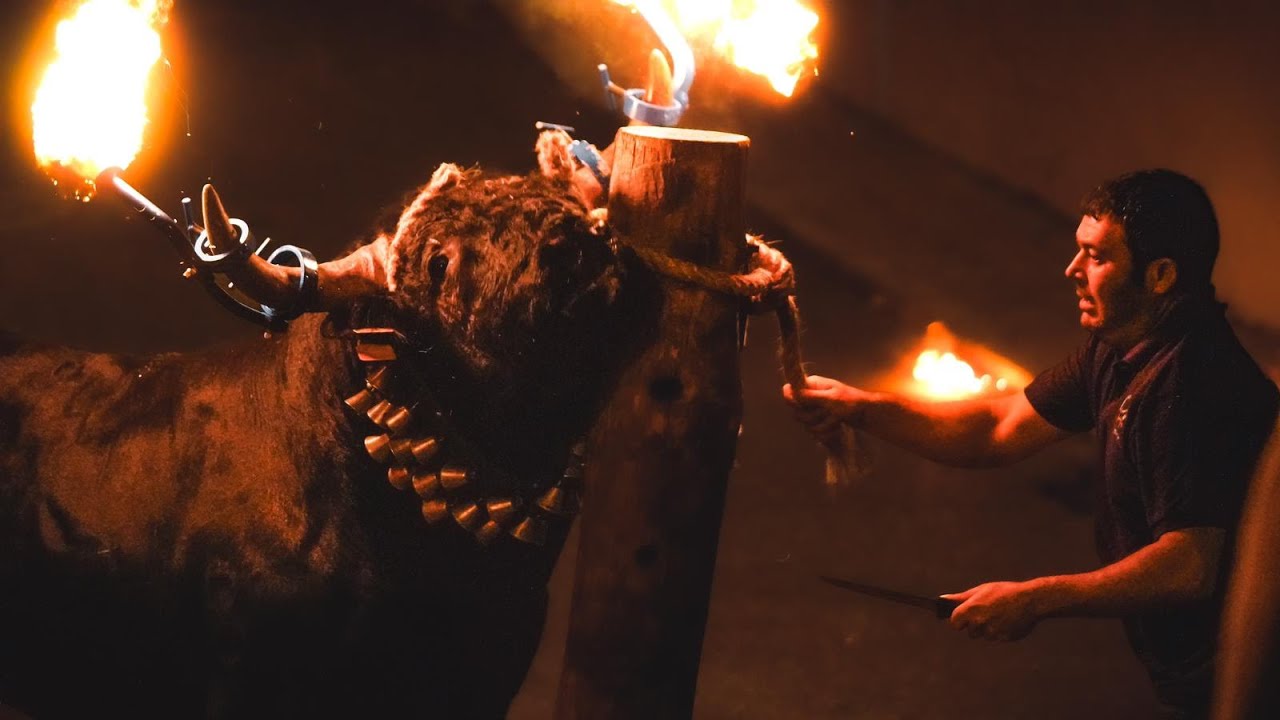 Toros segunda noche Barrio Tosalet - Onda embolada  - Toro de calle