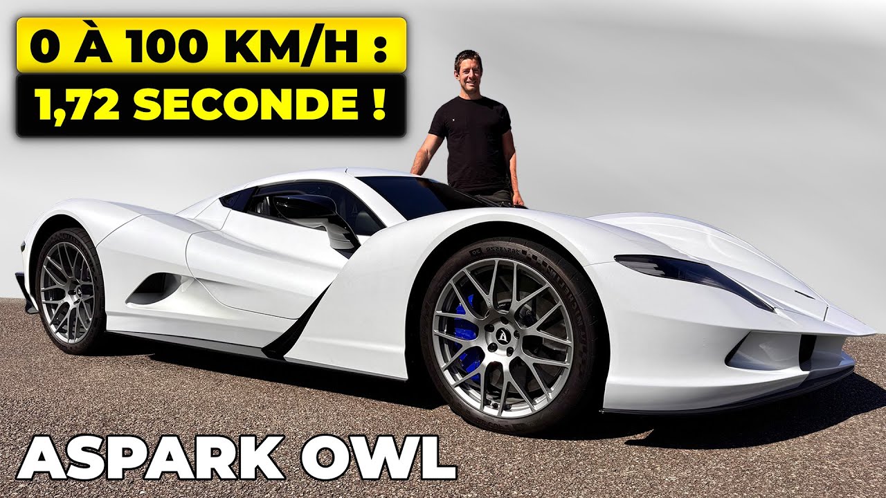 Essai de l‘ASPARK OWL - 438,7 km/h / 0 à 100 km/h en 1,72s !