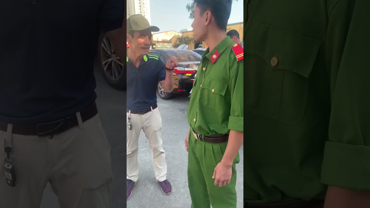 Lê Việt Hùng bắt đối tượng thu tiền gửi xe trái phép ở trụ sở CATP HN số 5 Ngọc Hồi.