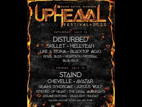 ‘Upheaval Festival‘ announced feat Disturbed/Staind/Chevelle and more..!