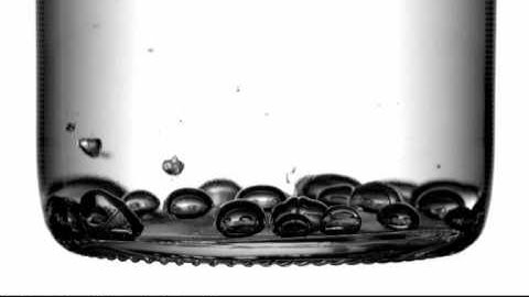 High Speed Video: Cavitation in bottle