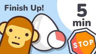 5 Minute Finish Up Timer for Kids (Visual Countdown)