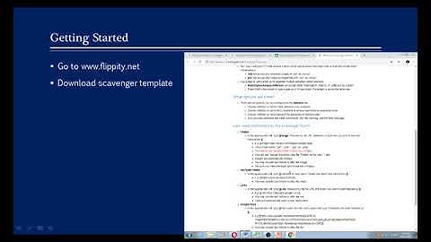 Flippity Scavenger Hunt