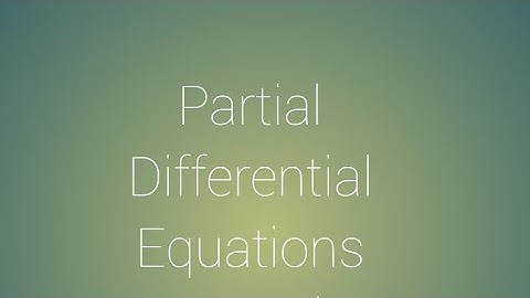B.sc./B.A.-2 partial differential equations , Monge