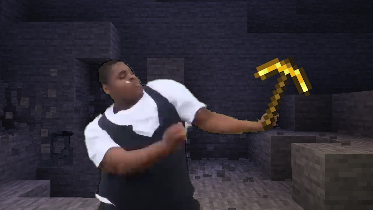 Fat Black guy dancing In MINECRAFT meme