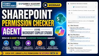 SharePoint Permission Checker Agent Using Microsoft Copilot Studio | Full Webinar