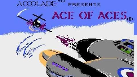 ace of aces title screen for Atari 8-bit